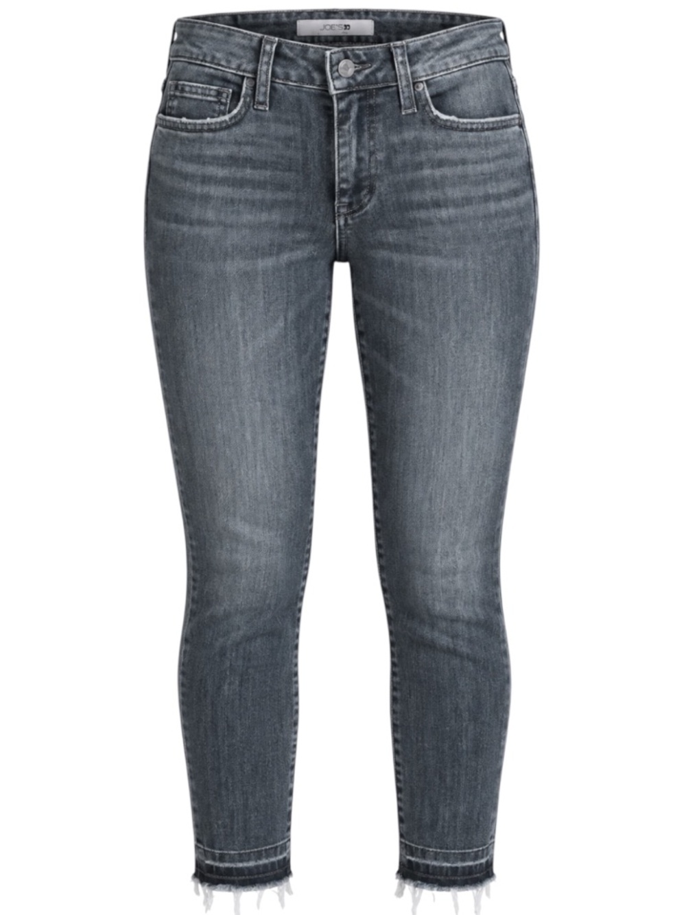 Joe’s Jeans Curvy Skinny 26” Crop Jeans Size 24 Odina Gray Raw Hem NWT